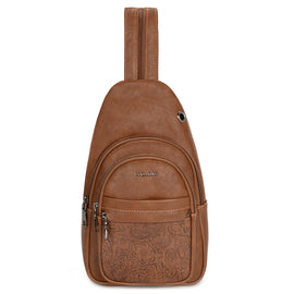 Wholesale Series-Icolrae Triple Zipper Crossbody Bag