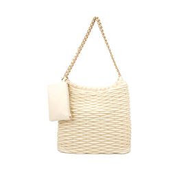 Herminfashion Purse with 3 Zippered Compartments B-B020223