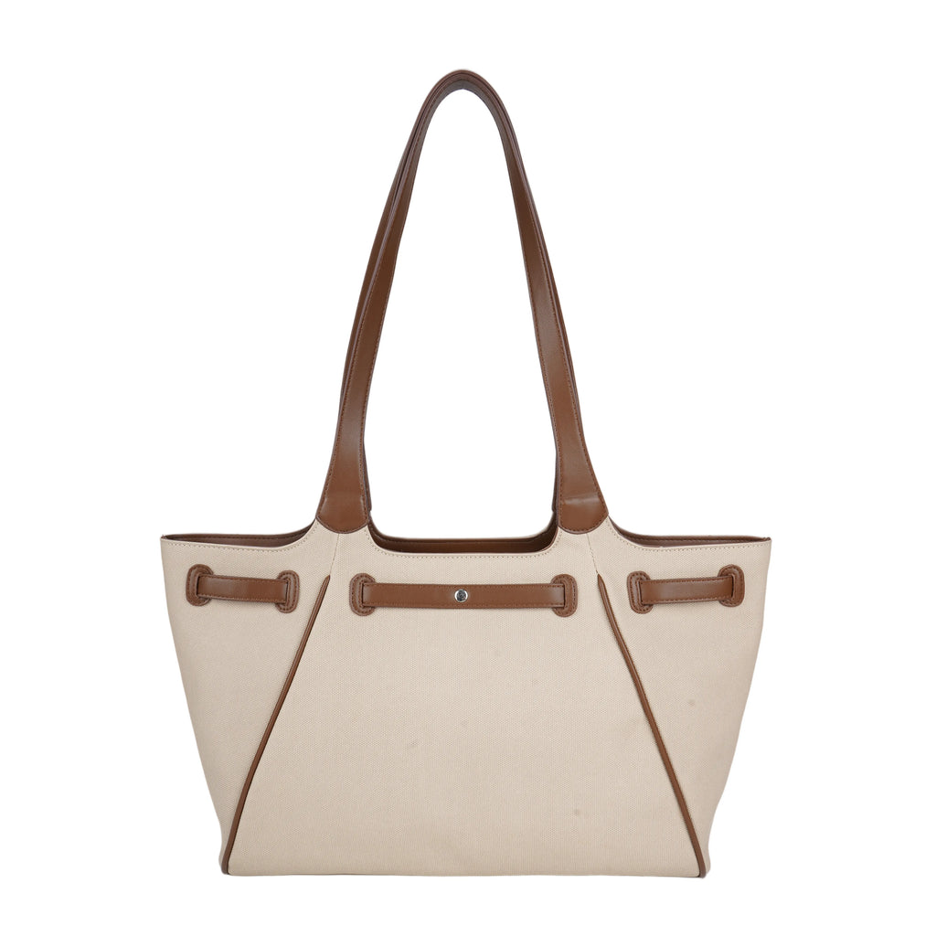 Beige Brown PU Tote Bag - B-B021413 product image