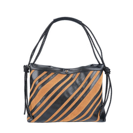 Black Brown PU Shoulder Bag - B-B021411 product image