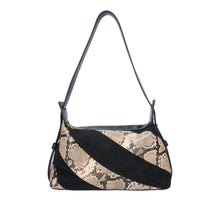 Charger l'image dans la galerie, Black Tan PU+Suede Shoulder Bag - B-B021346 product image
