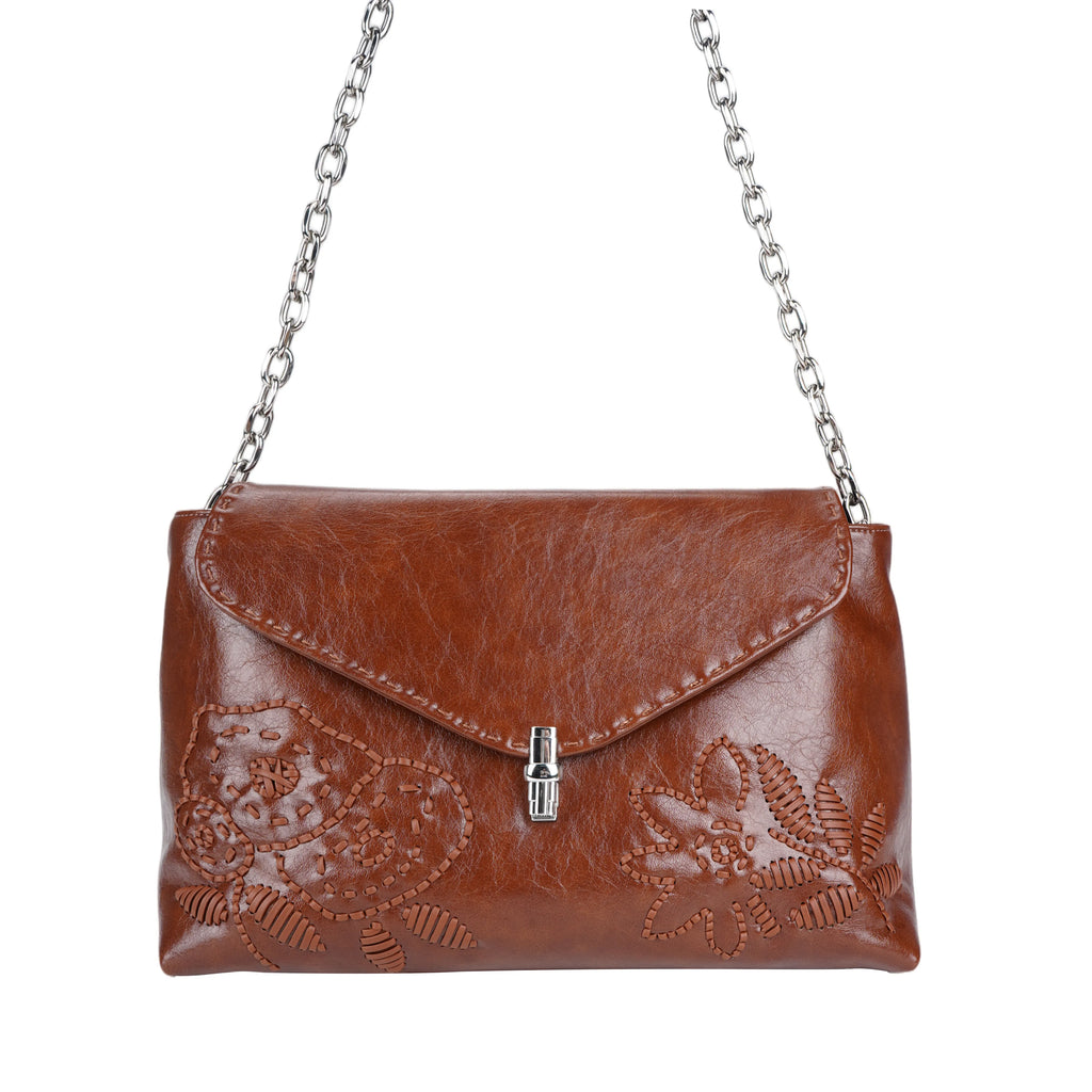 Brown PU Crossbody Bag - B-B021394 product image