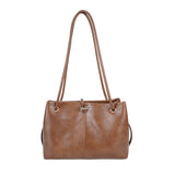 Brown PU Tote Bag - B-B021193
