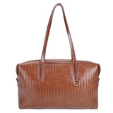 Brown PU Tote Bag - B-B021369