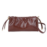 Dark Brown PU Crossbody Bag - B-B021420