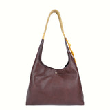 Dark Brown PU Hobo Bag - B-B021380