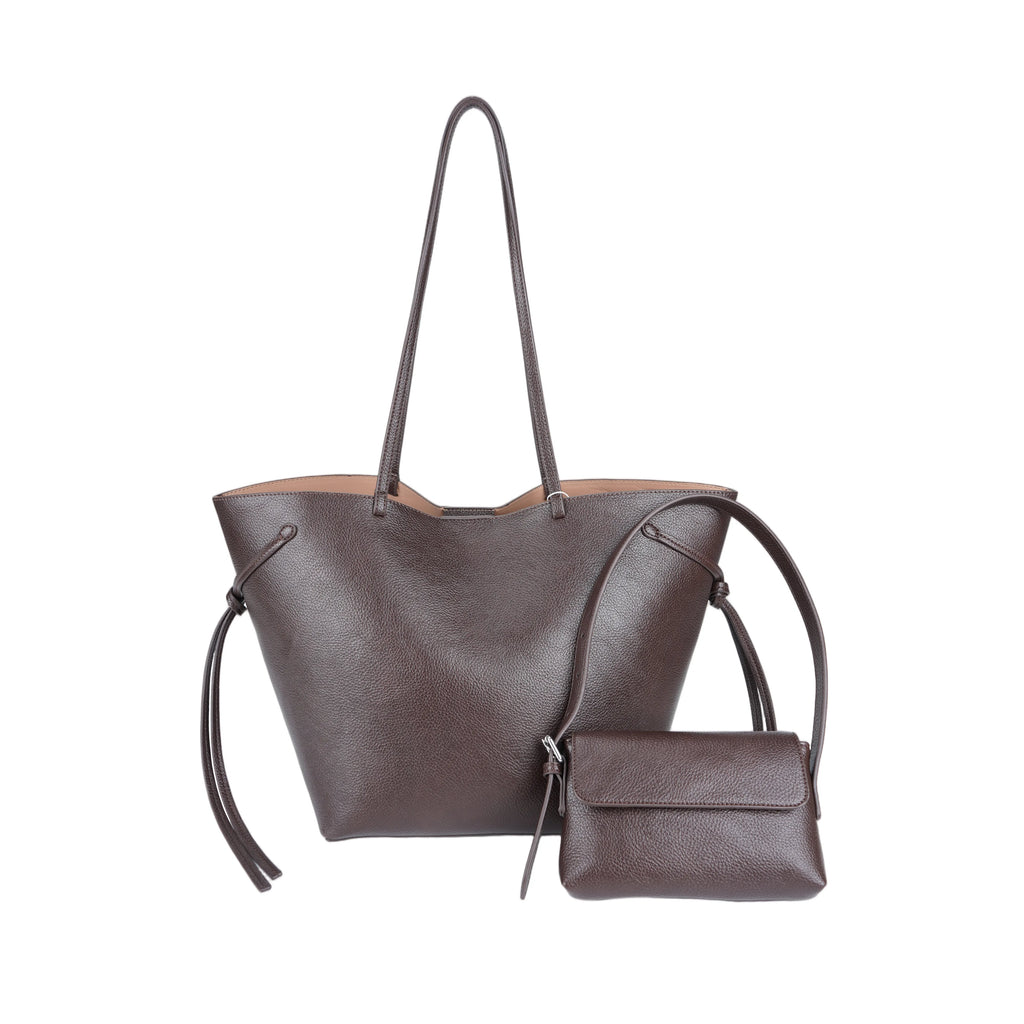Dark Brown PU Tote Bag - B-B021335 product image