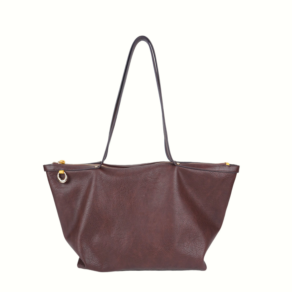 Dark Brown PU Tote Bag - B-B021377 product image