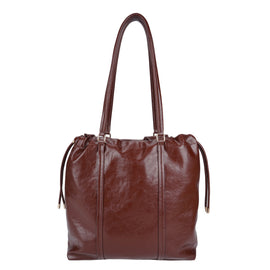 Dark Brown PU Tote Bag - B-B021418 product image