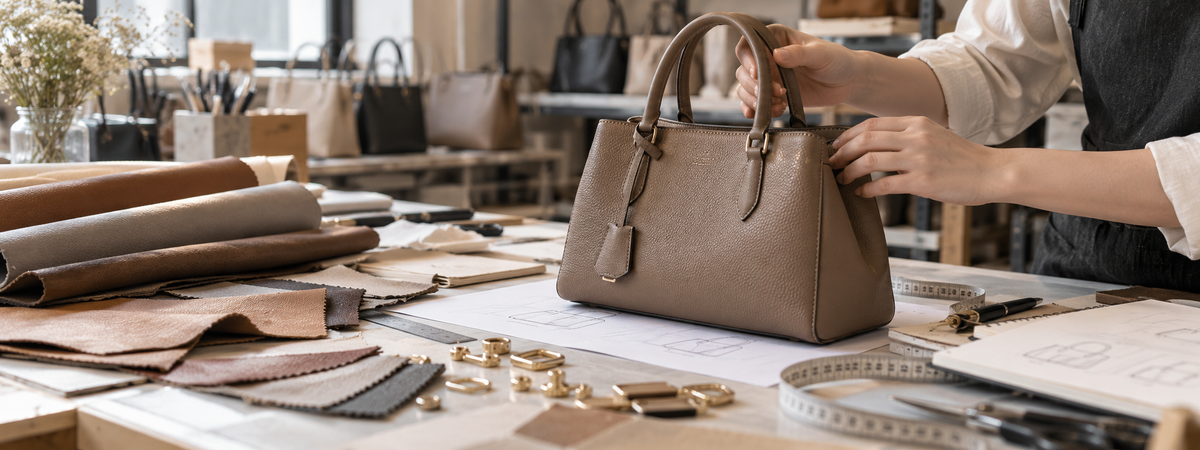 Custom handbag manufacturing and sample development at HerminFashion