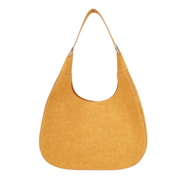 Mustard Suede Hobo Bag - B-B021399 product image