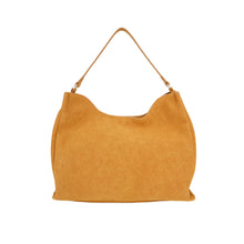 Load image into Gallery viewer, Mustard Suede Hobo Bag - B-B021422 product image