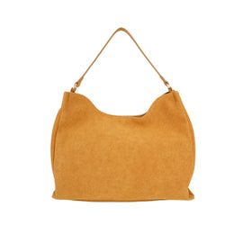 Mustard Suede Hobo Bag - B-B021422 product image