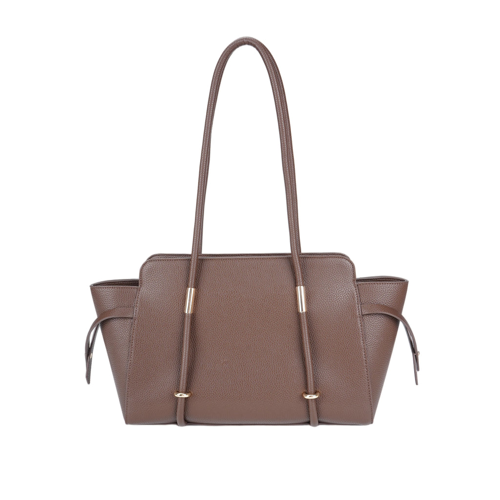 Taupe PU Tote Bag - B-B021403 product image
