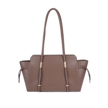 Load image into Gallery viewer, Taupe PU Tote Bag - B-B021403 product image