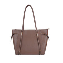 Load image into Gallery viewer, Taupe PU Tote Bag - B-B021404 product image